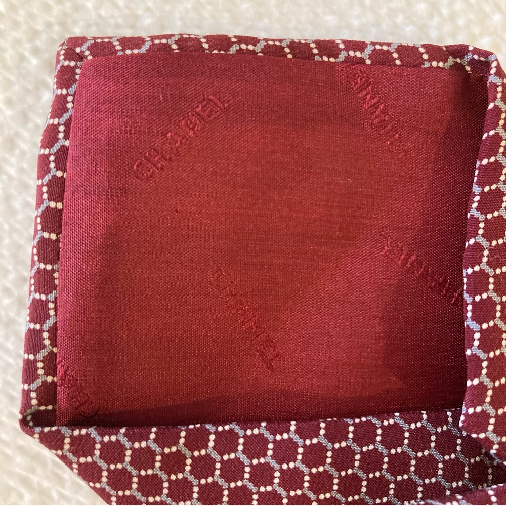 Chanel Paris Men’s Tie. Monogrammed Luxury 100% Silk. Made In Italy. Designer - Picture 4 of 8